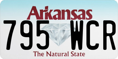 AR license plate 795WCR