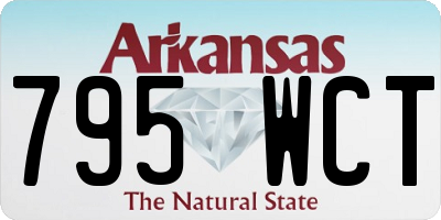 AR license plate 795WCT