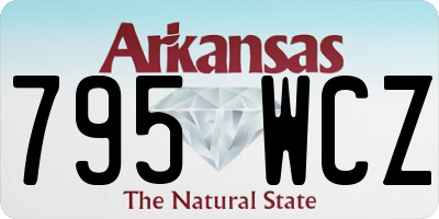 AR license plate 795WCZ