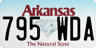 AR license plate 795WDA