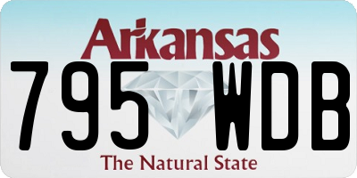 AR license plate 795WDB