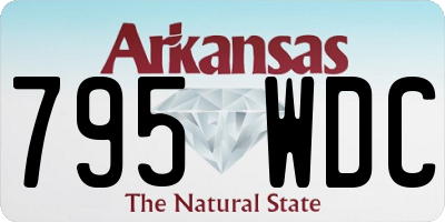 AR license plate 795WDC