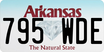 AR license plate 795WDE