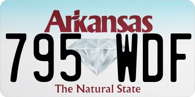 AR license plate 795WDF