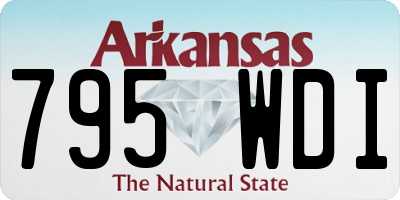 AR license plate 795WDI