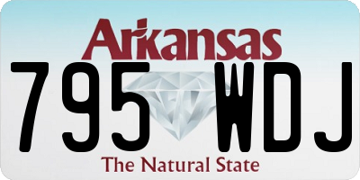 AR license plate 795WDJ