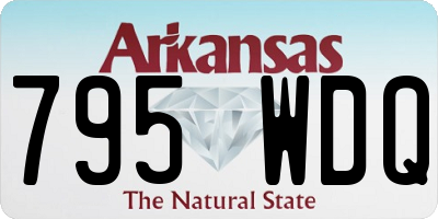 AR license plate 795WDQ