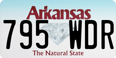 AR license plate 795WDR