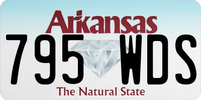 AR license plate 795WDS