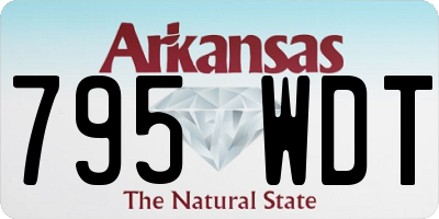 AR license plate 795WDT