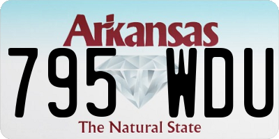 AR license plate 795WDU