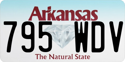 AR license plate 795WDV