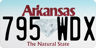 AR license plate 795WDX