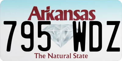 AR license plate 795WDZ