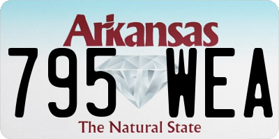 AR license plate 795WEA
