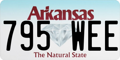 AR license plate 795WEE