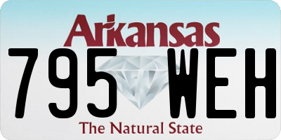 AR license plate 795WEH