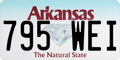 AR license plate 795WEI
