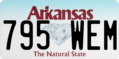 AR license plate 795WEM