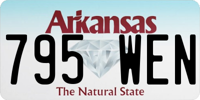 AR license plate 795WEN