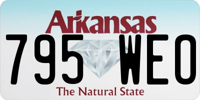 AR license plate 795WEO