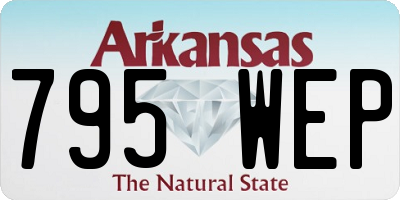 AR license plate 795WEP