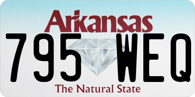 AR license plate 795WEQ