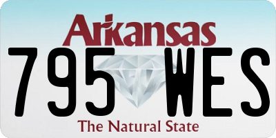 AR license plate 795WES