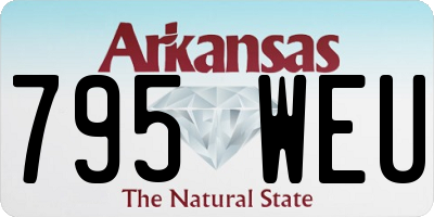 AR license plate 795WEU