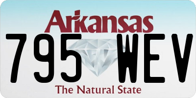 AR license plate 795WEV