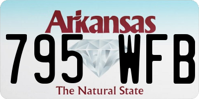 AR license plate 795WFB