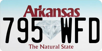 AR license plate 795WFD