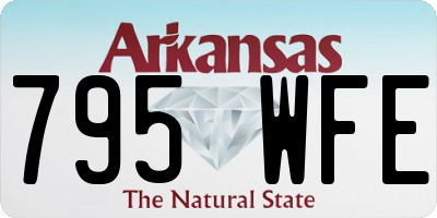 AR license plate 795WFE