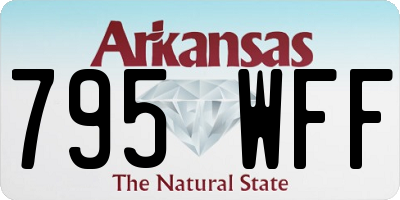 AR license plate 795WFF