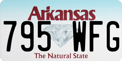 AR license plate 795WFG