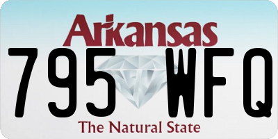 AR license plate 795WFQ