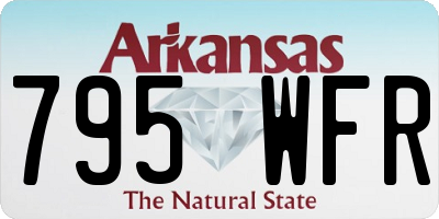 AR license plate 795WFR