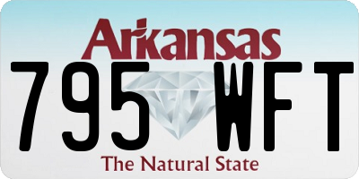 AR license plate 795WFT