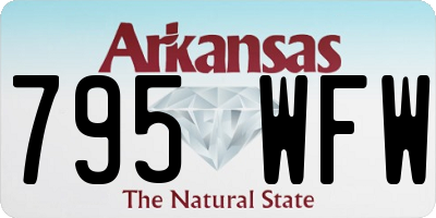 AR license plate 795WFW
