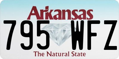 AR license plate 795WFZ