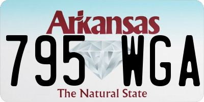 AR license plate 795WGA