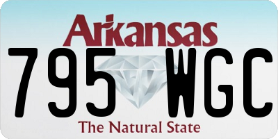 AR license plate 795WGC