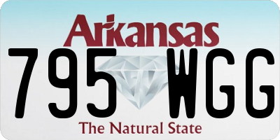 AR license plate 795WGG