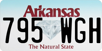 AR license plate 795WGH
