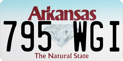AR license plate 795WGI