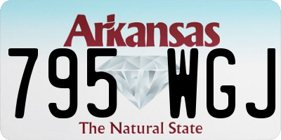 AR license plate 795WGJ
