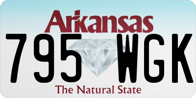 AR license plate 795WGK