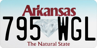 AR license plate 795WGL