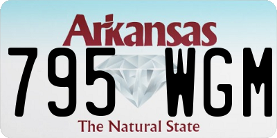 AR license plate 795WGM