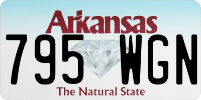 AR license plate 795WGN